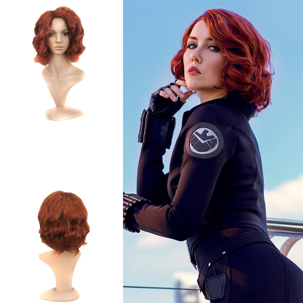 Synthetic Braided Wigs For Black Women - Black Widow Stil Cosplay Sentetik Kısa