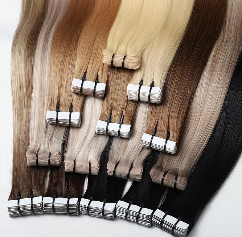 Invisible Tape In Extensions Real Hair - Bantlı İnsan Saçı Ekleri Doğal Siyah