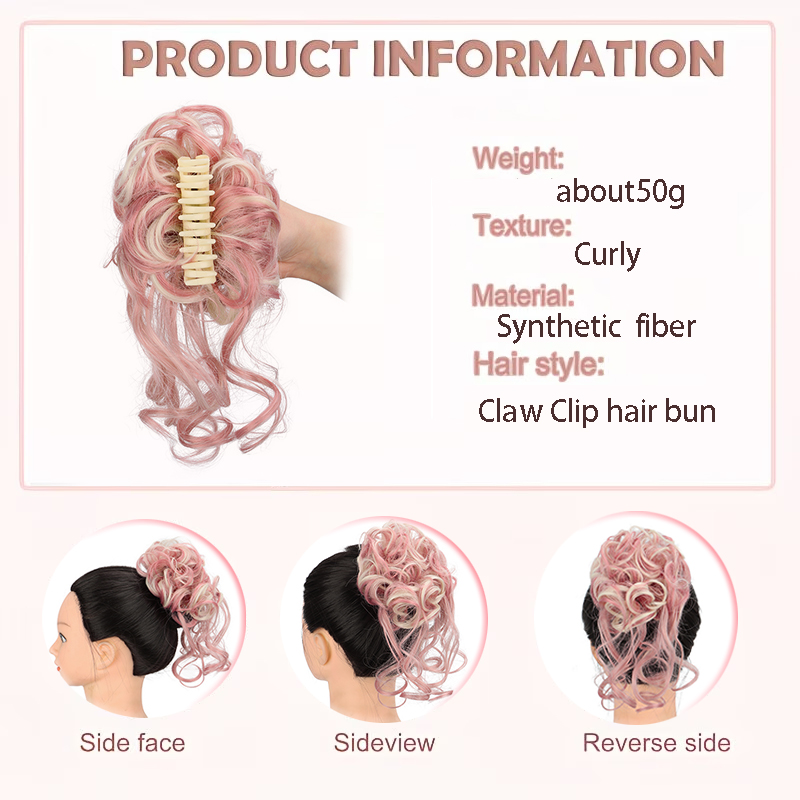 Dağınık Pençe Tokası, Sentetik - Claw Clip Messy Bun Hair Piece incelemesi ve fiyatı