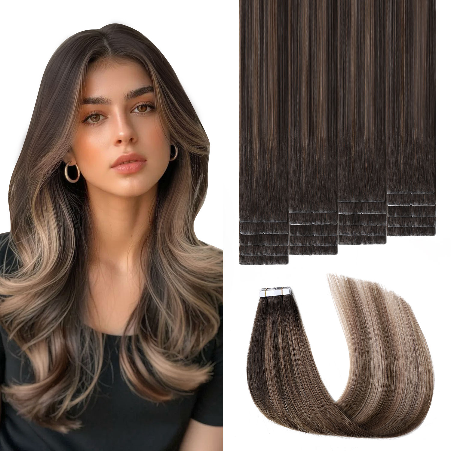 Sweetmet Görünmez Bantlı Saç U - Invisible Tape In Extensions Real Hair incelemesi ve fiyatı