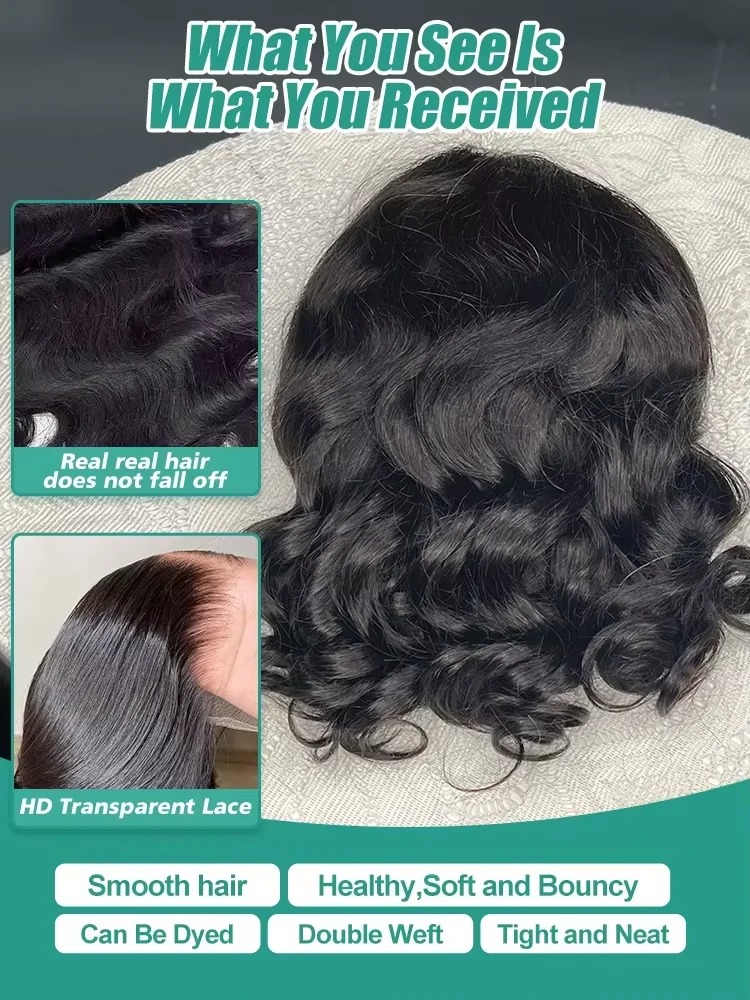 Su Dalgası Bob Peruk Gerçek Sa - Glueless Wear And Go Human Hair Wig incelemesi ve fiyatı