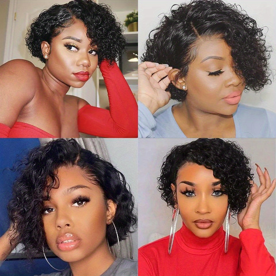 Kısa Kıvırcık 13x1 Dantel Kıvı - Glueless Wear And Go Human Hair Wig incelemesi ve fiyatı